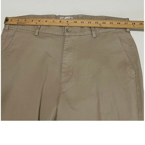 Peter Millar Men Crown Pilot Flat Front Trousers Twill Chino Pants Size 34 Khaki - Picture 8 of 14
